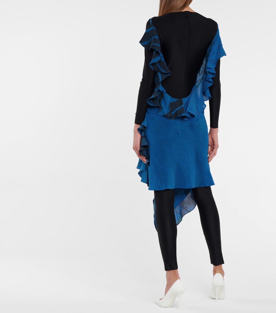 Robe asymétrique imprimée | Marine Serre