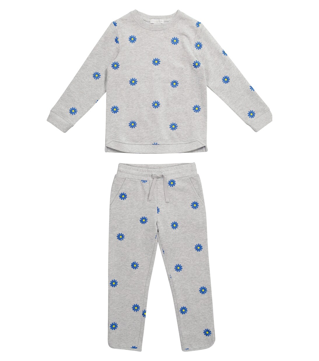 Ensemble sweat-shirt et pantalon en coton à fleurs | Stella McCartney Kids