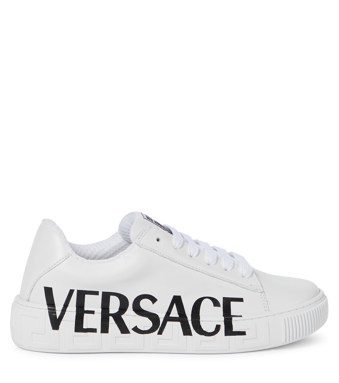 Logo leather sneakers | Versace Kids
