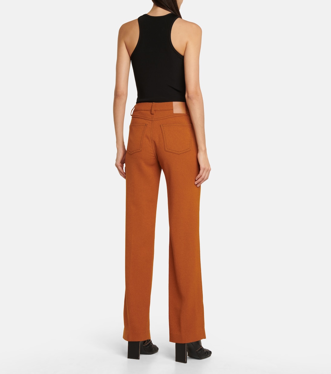 Pantalon droit Basma | Nanushka