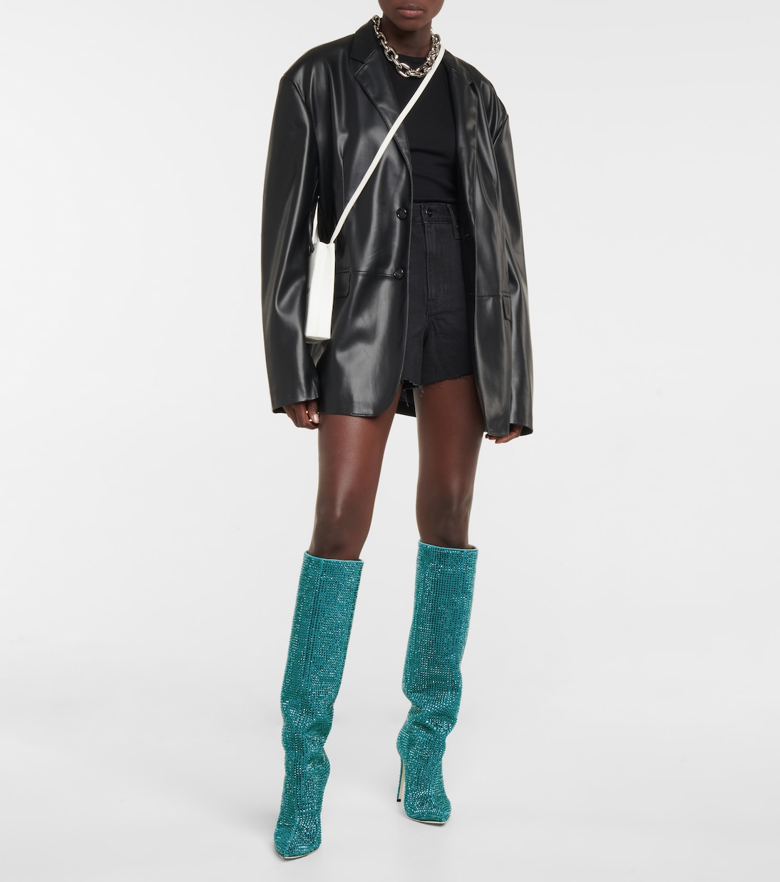 Bottes Holly en daim à cristaux | Paris Texas