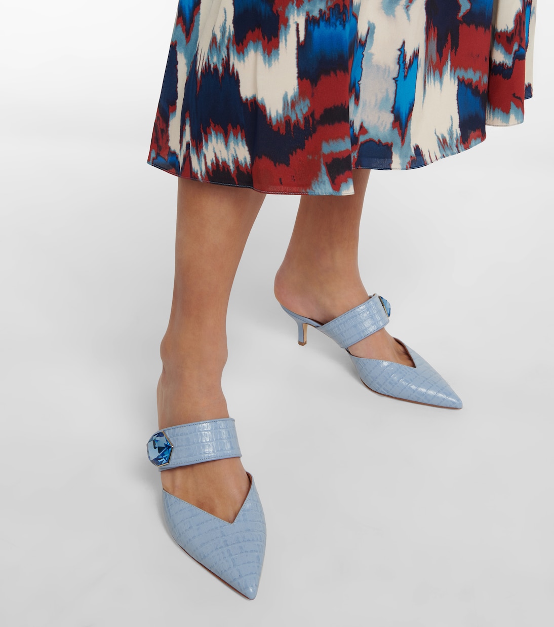 Mules Lola 45 en cuir embossé | Malone Souliers