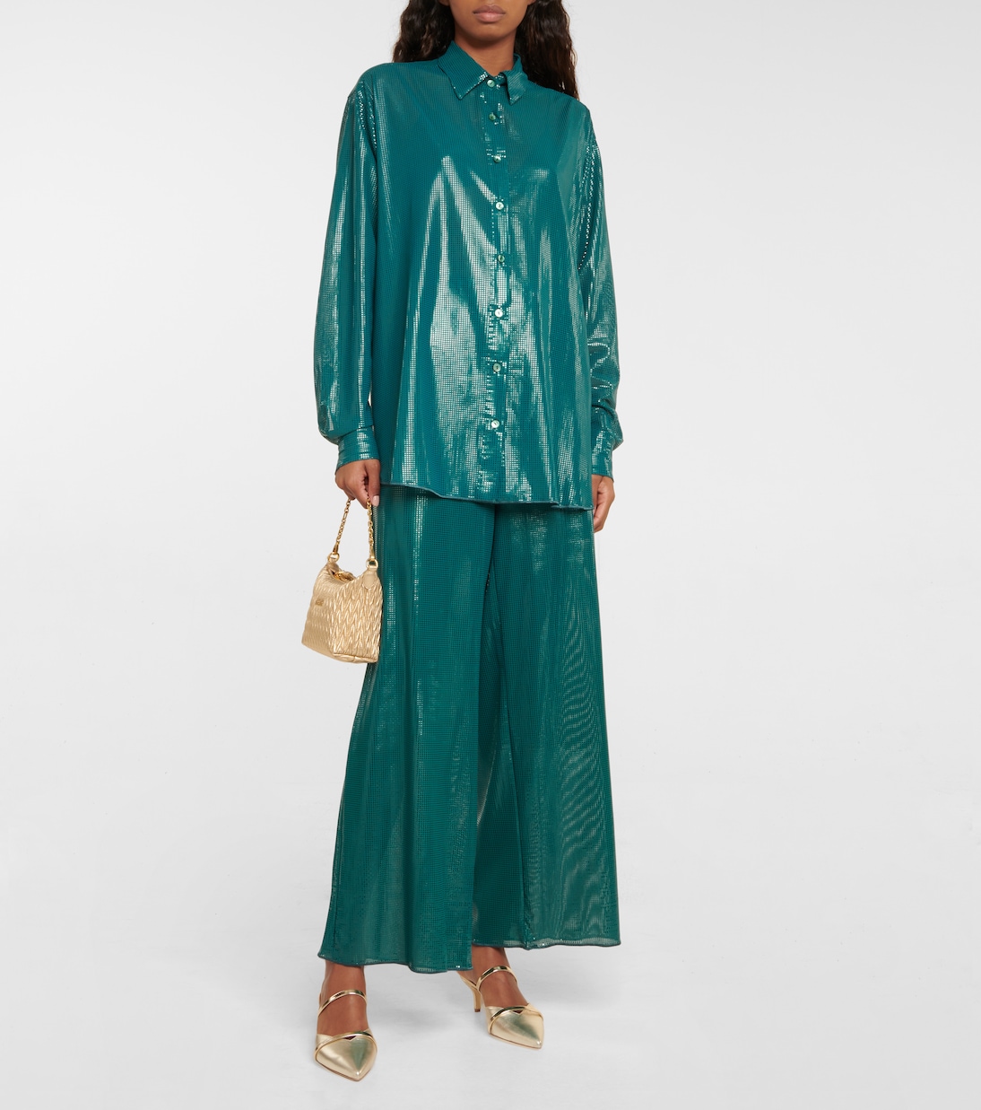 Hemd aus Lamé | Oséree