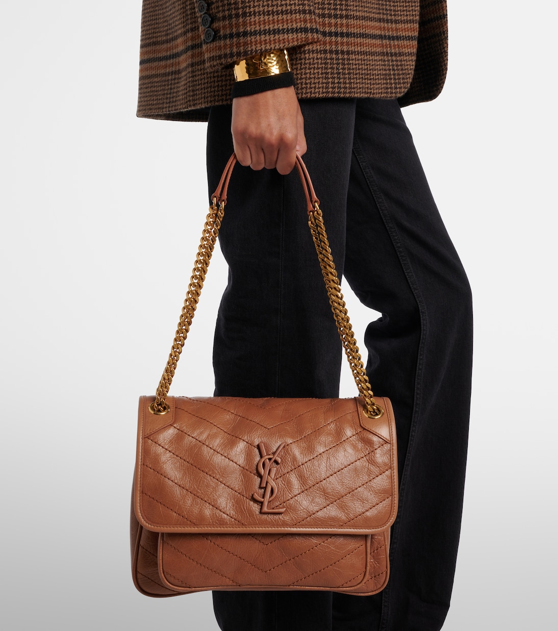 Borsa a spalla Niki Medium in pelle | Saint Laurent