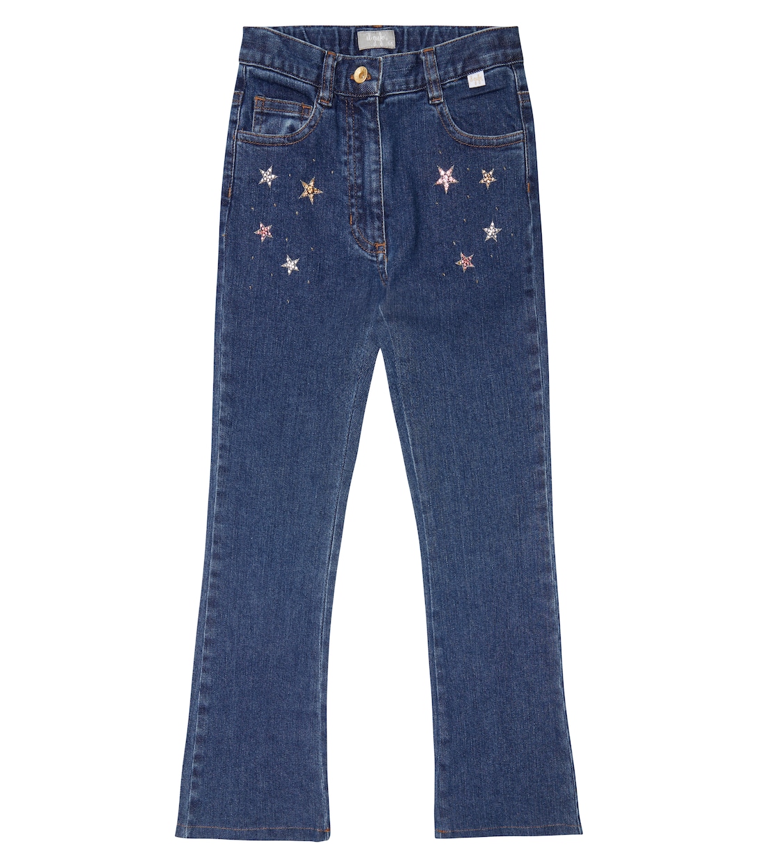 Embroidered flared jeans | Il Gufo