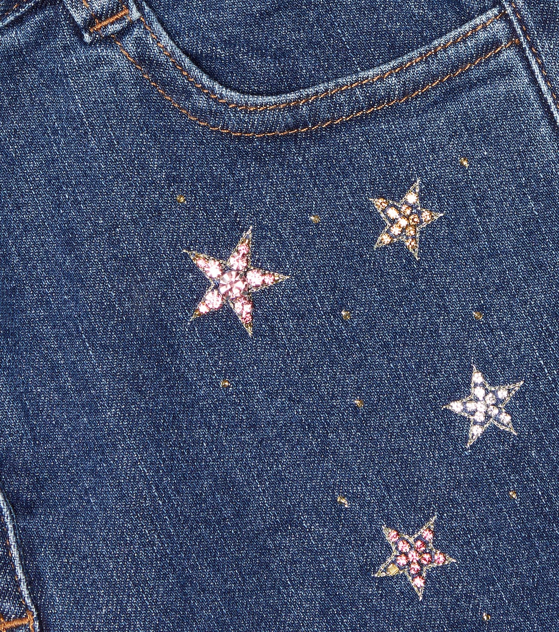 Embroidered flared jeans | Il Gufo