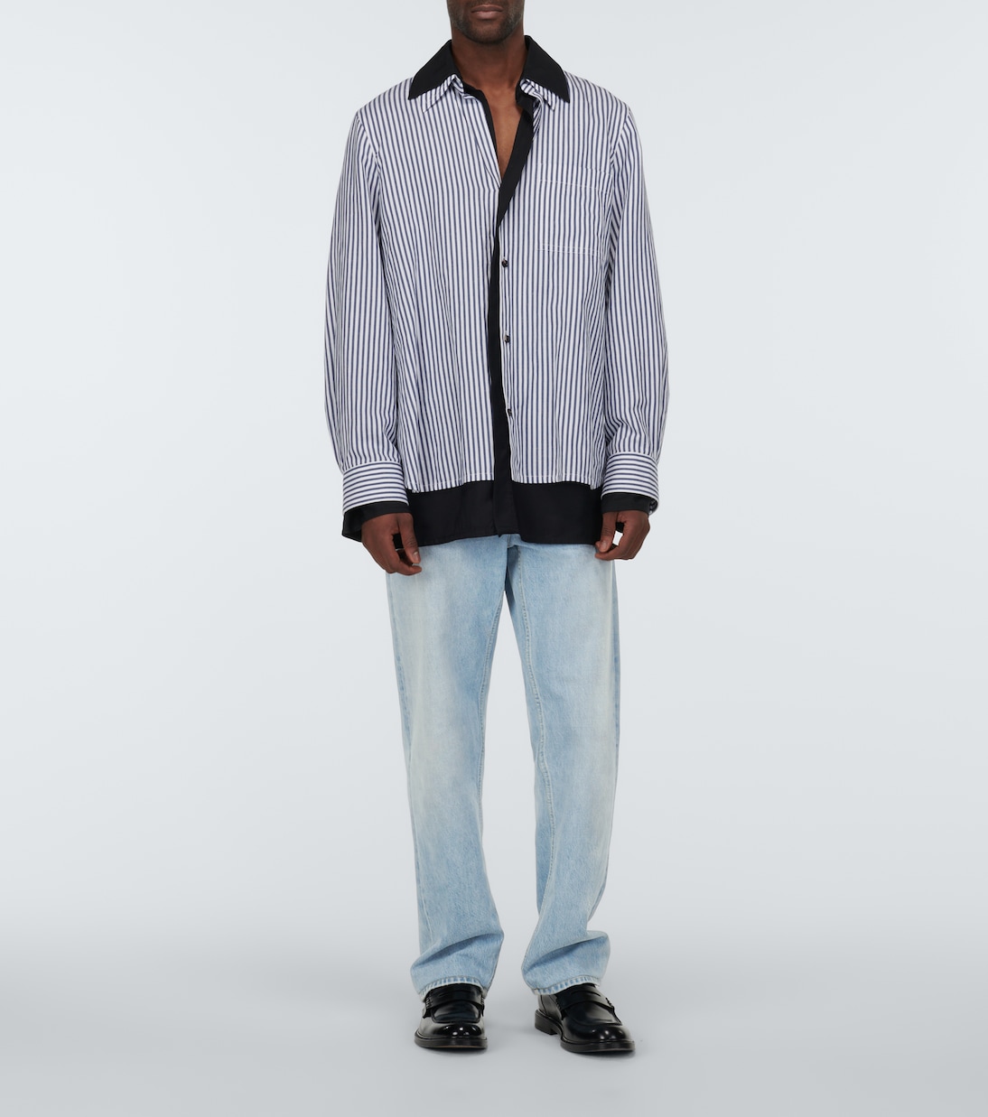 Jeans rectos de tiro medio | Bottega Veneta