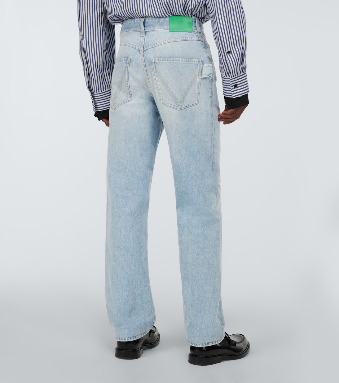 Jeans rectos de tiro medio | Bottega Veneta