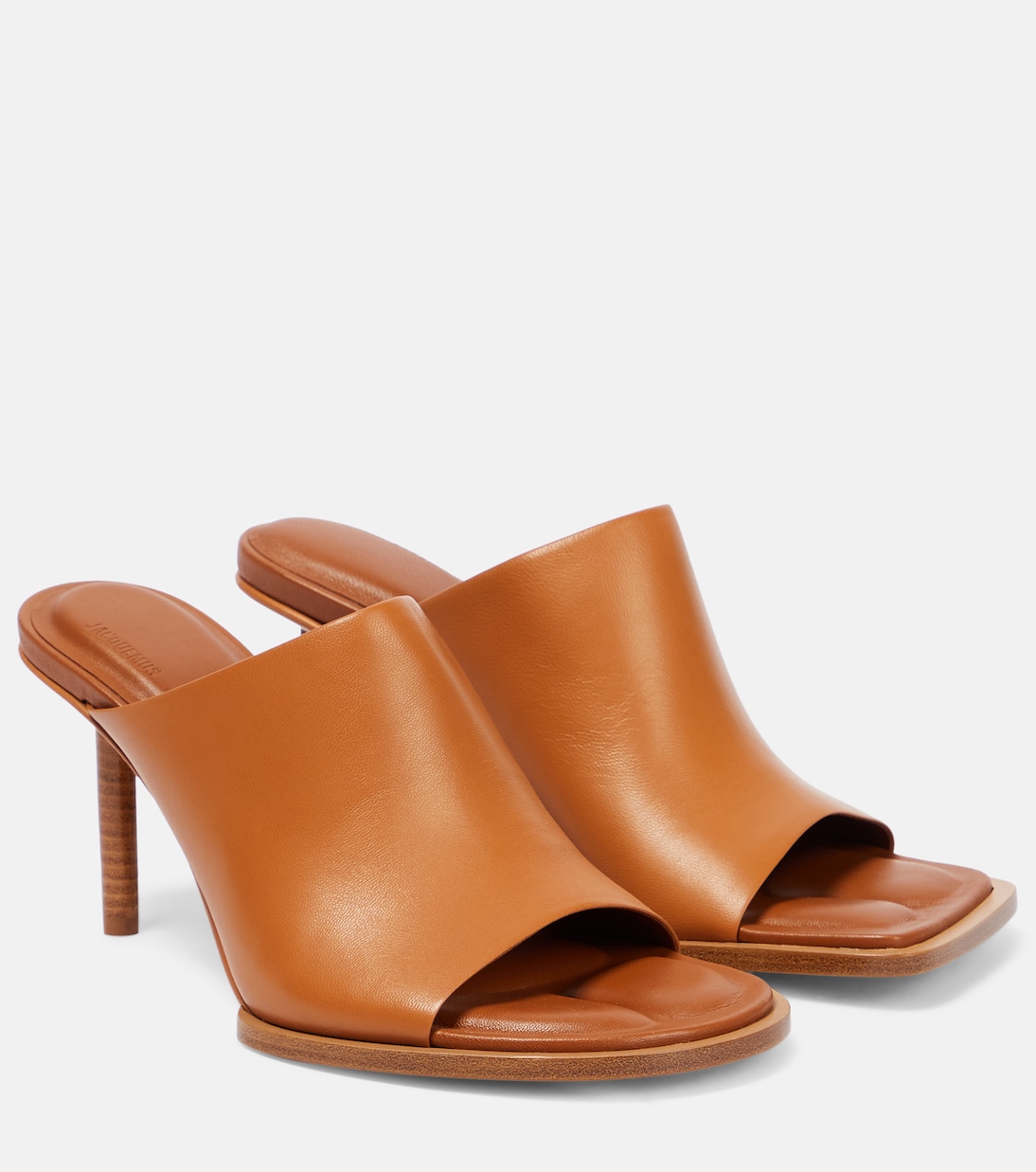Les Mules Carrés Ronds leather mules | Jacquemus