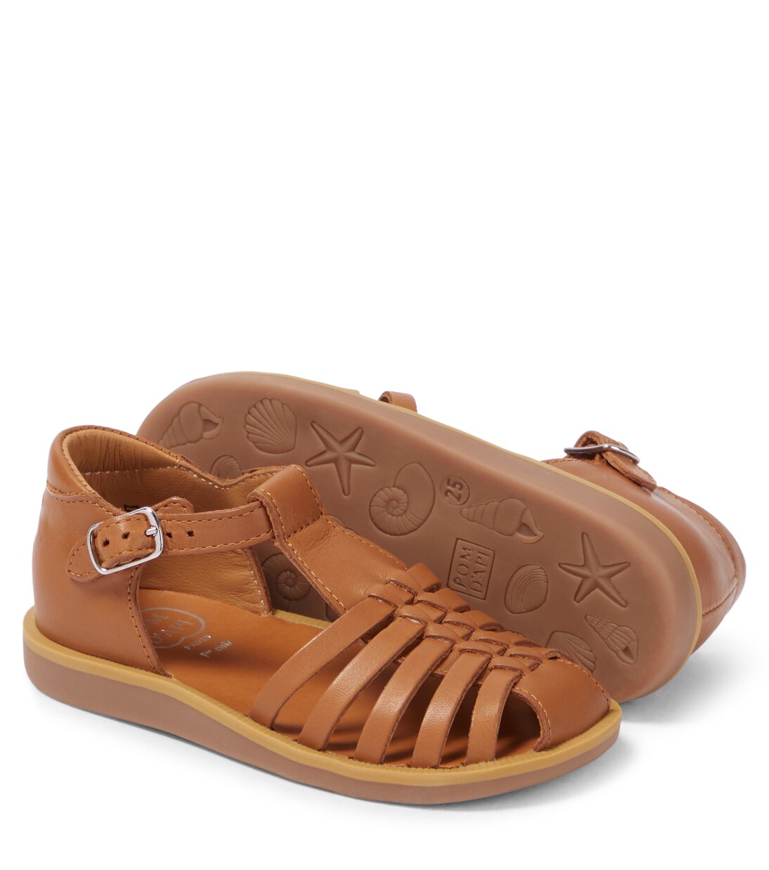 Poppy Pitti leather sandals | Pom d'Api