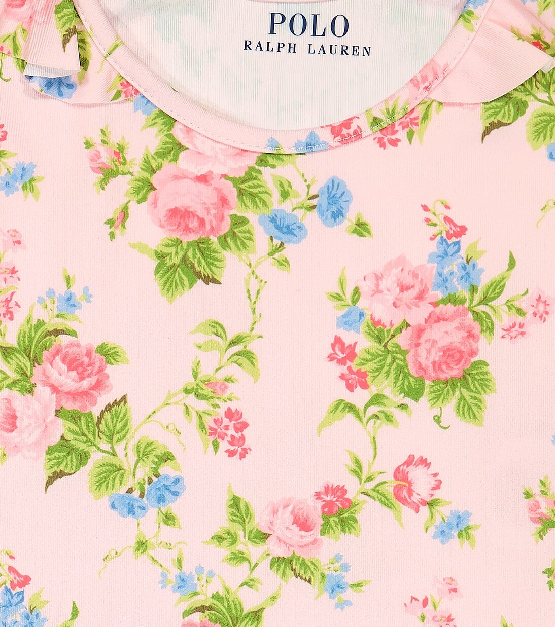 Ruffle-trimmed floral jersey top | Polo Ralph Lauren Kids