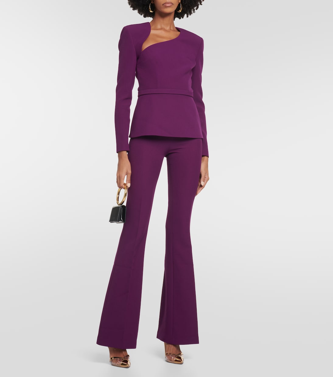 Top aus Crêpe mit Cut-outs | Safiyaa