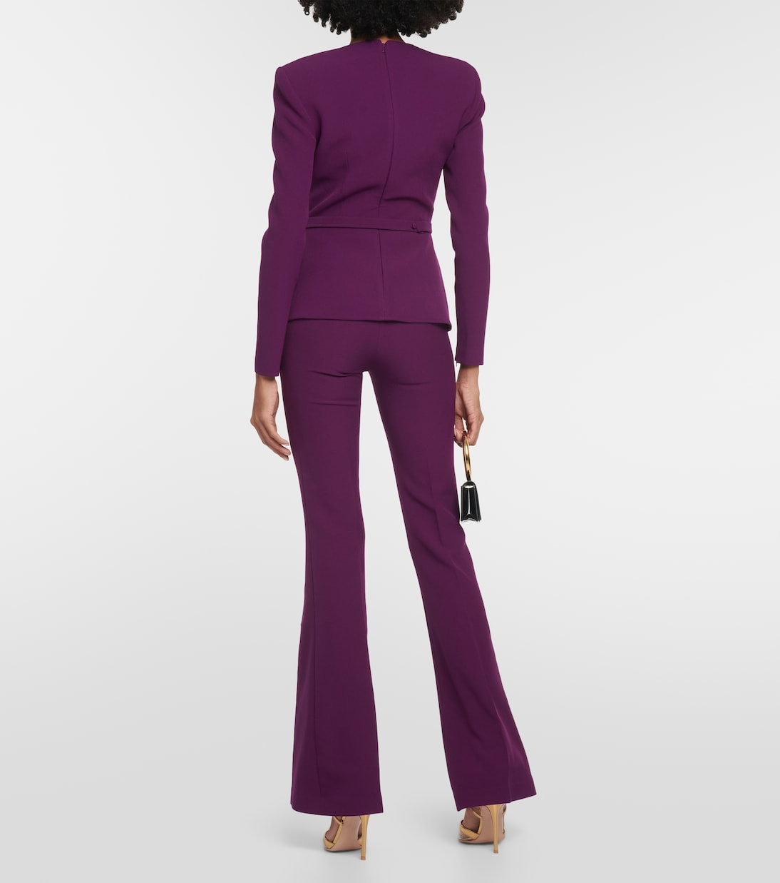 Top aus Crêpe mit Cut-outs | Safiyaa