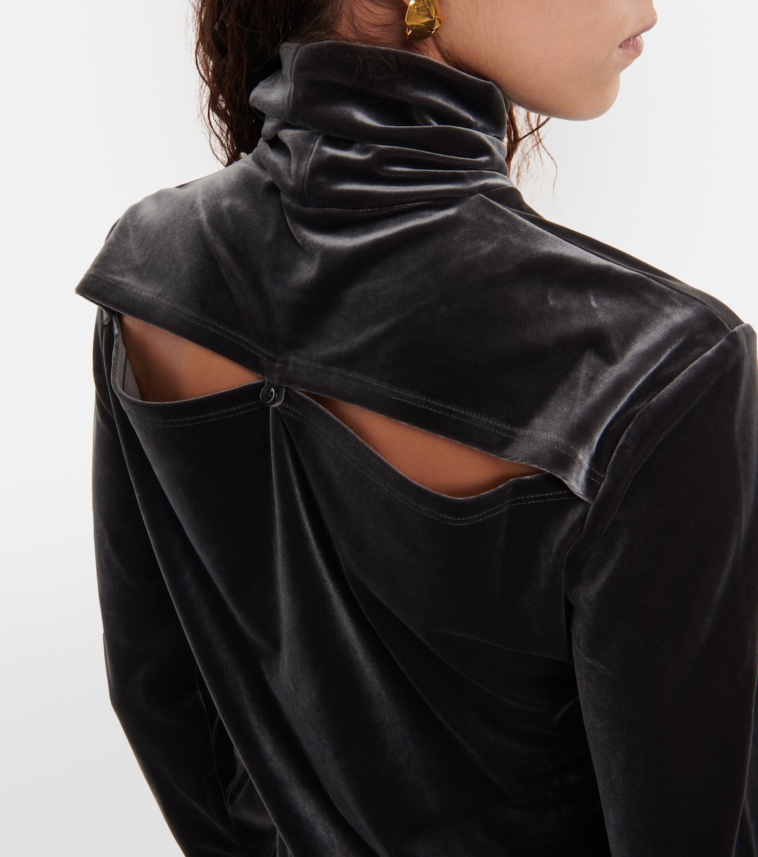 White Label Top aus Samt | Proenza Schouler