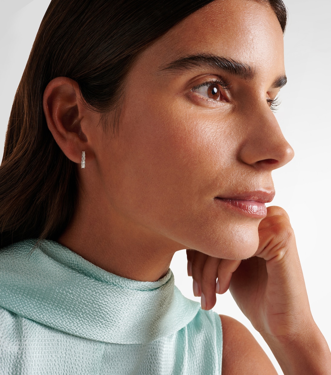 Orecchini in oro 18kt con diamanti graduati | Anita Ko