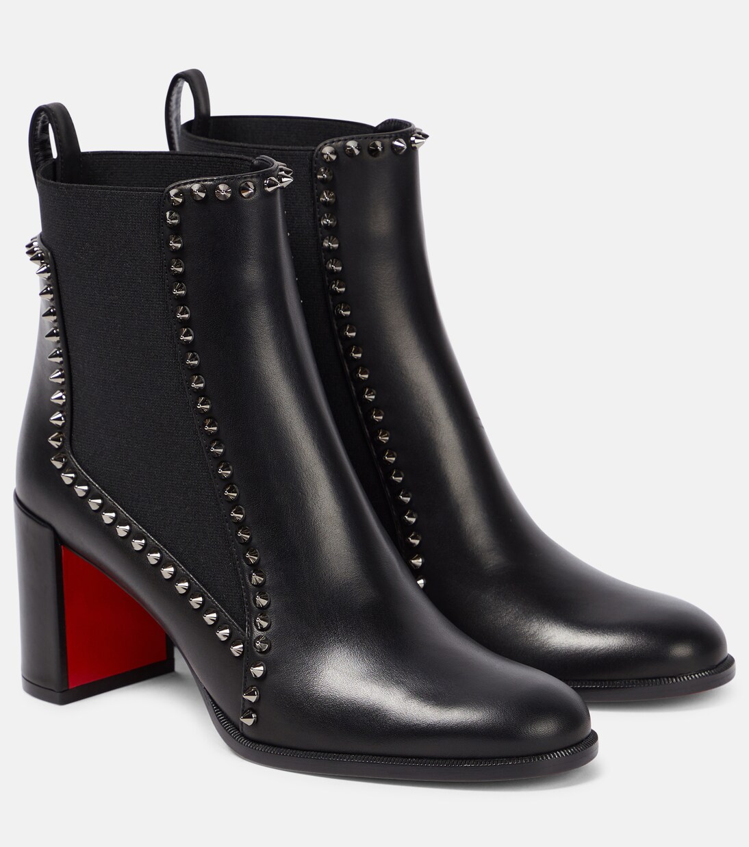 Botines Out Line Spikes de piel | Christian Louboutin