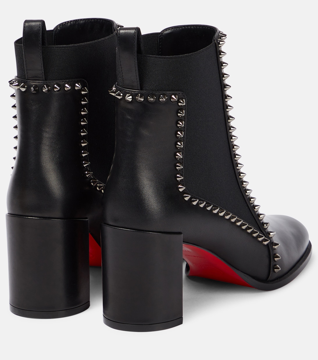 Botines Out Line Spikes de piel | Christian Louboutin