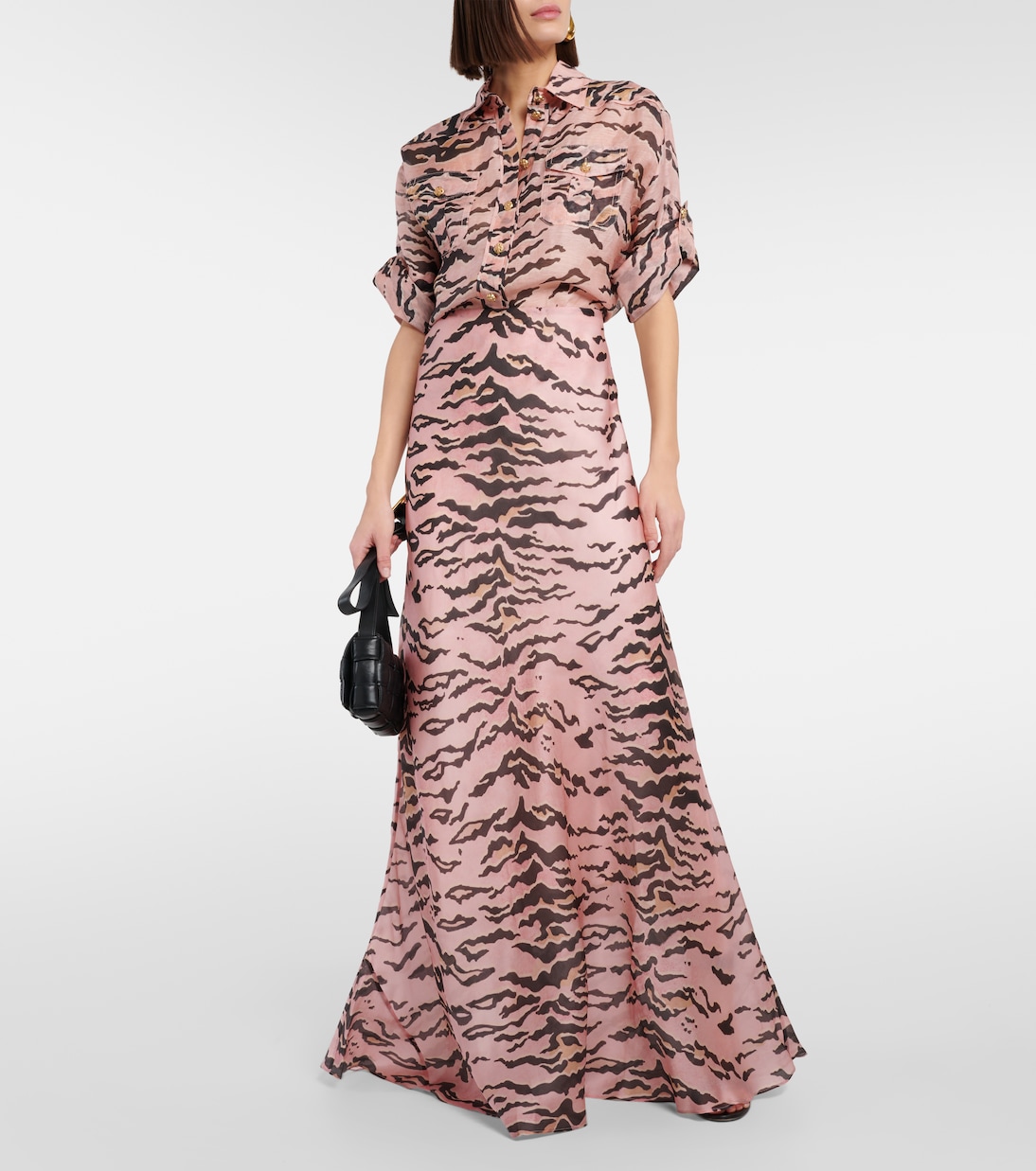 Bedruckter Maxirock Matchmaker aus Seide | Zimmermann