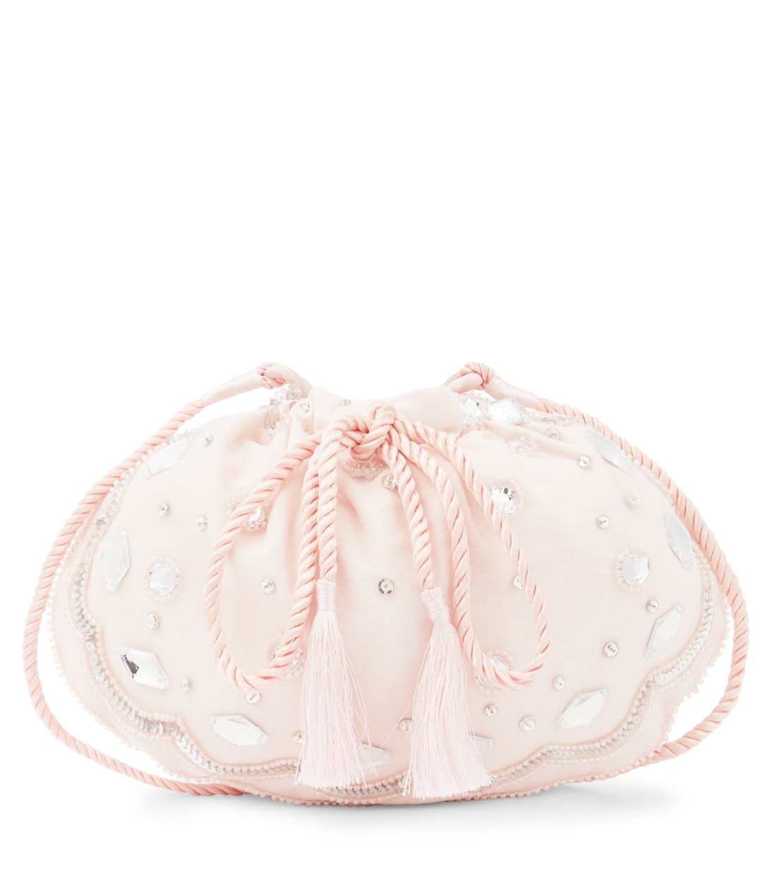 Renaissance sequined satin pouch with strap | Tutu Du Monde