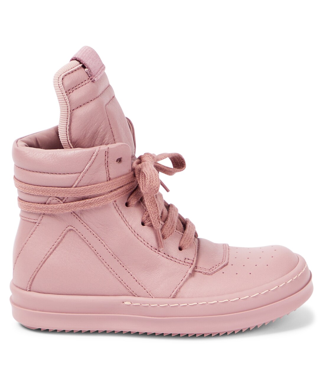 Geobasket leather high-top sneakers | Rick Owens Kids