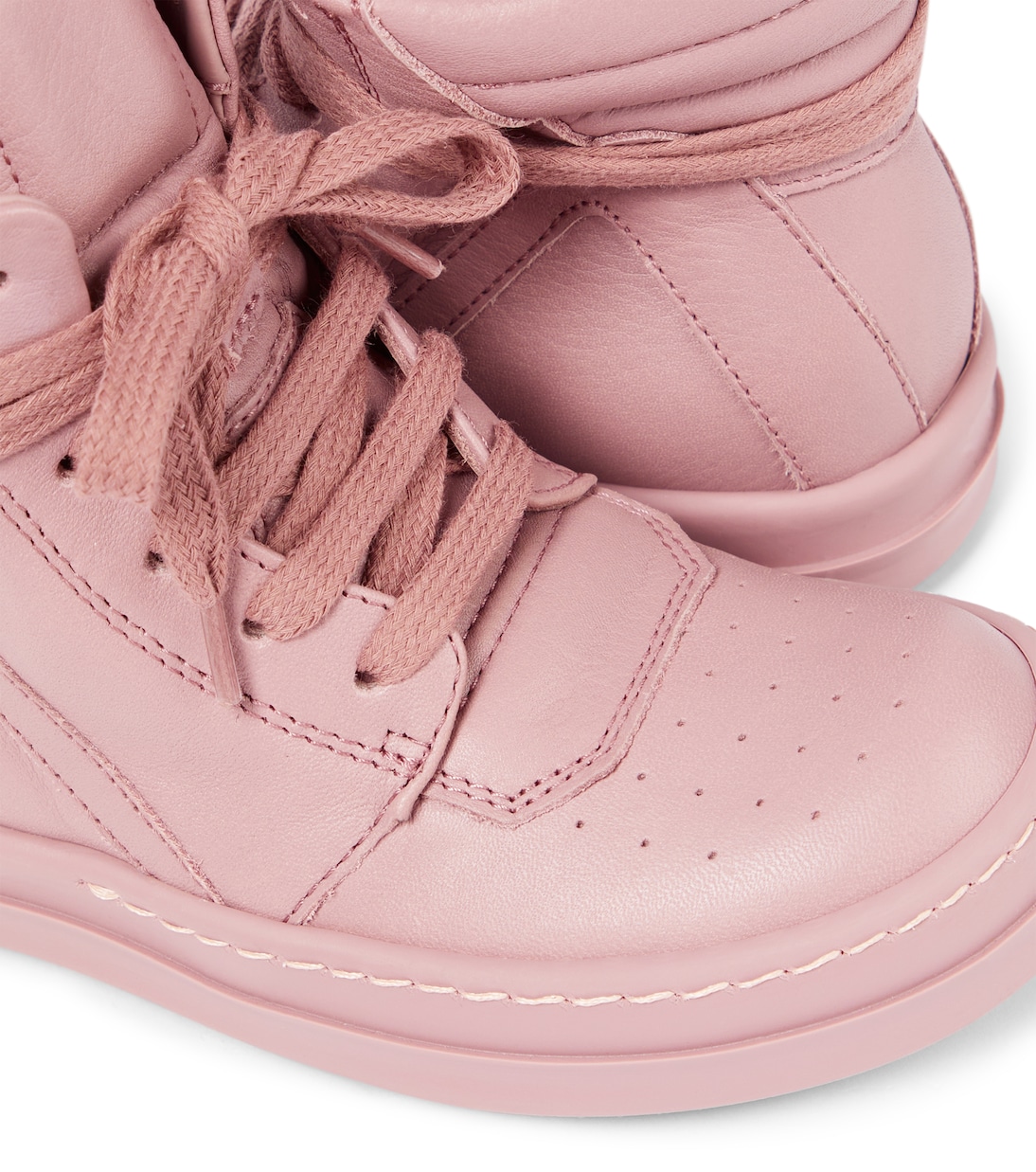 Geobasket leather high-top sneakers | Rick Owens Kids