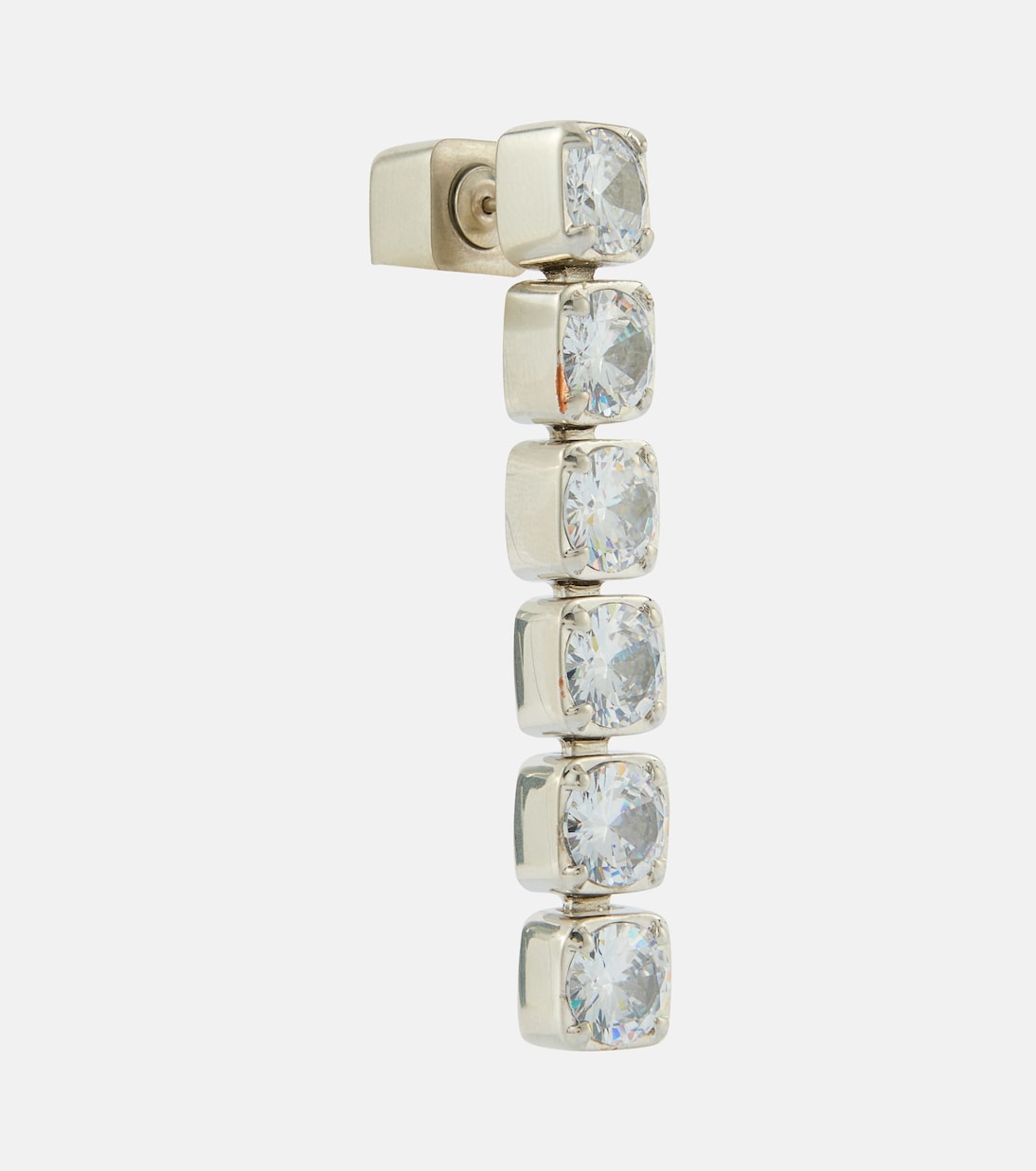 Crystal-embellished drop earrings | Jil Sander