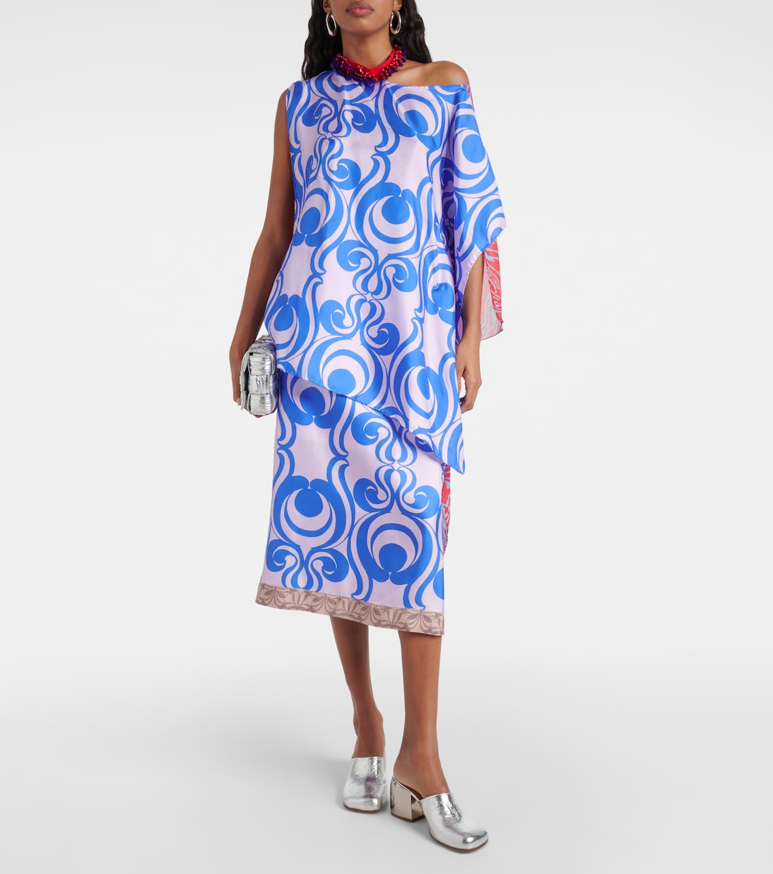 Blusa in misto seta con stampa | Dries Van Noten