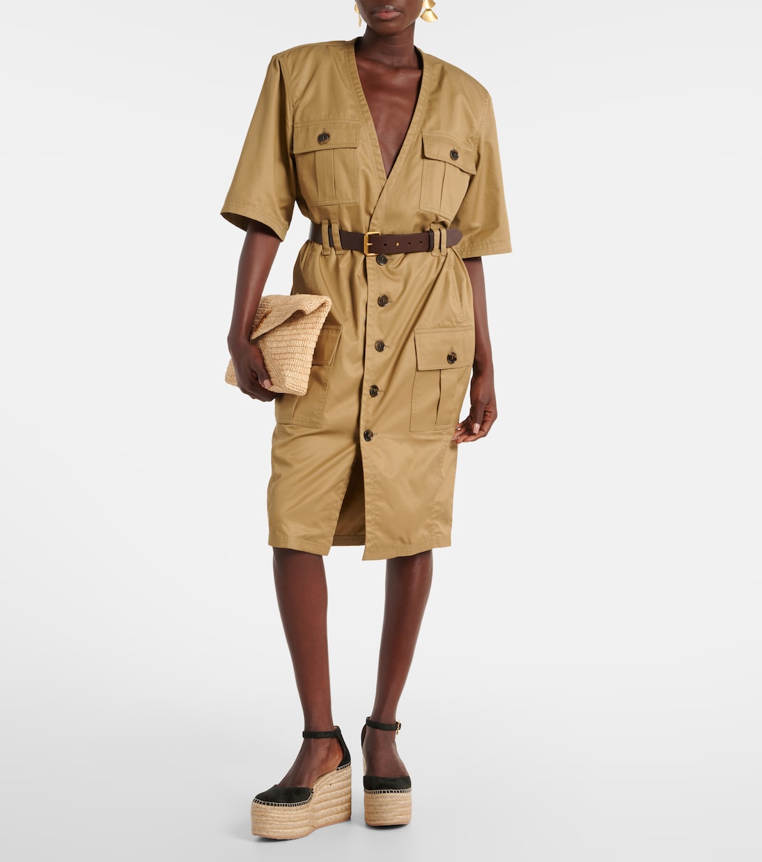 Espadrilles compensées en daim | Gianvito Rossi