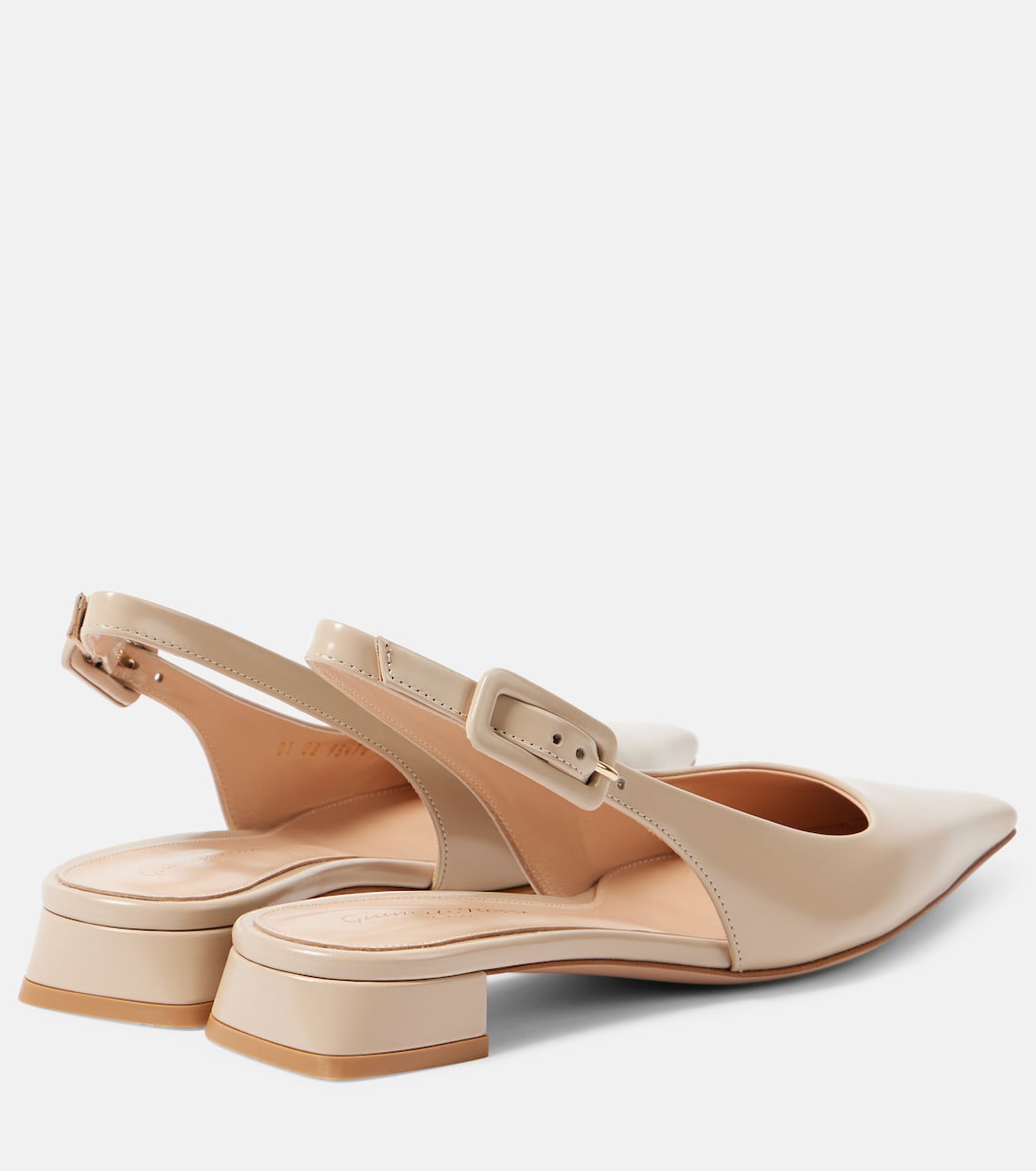 Lindsay 20 patent leather slingback flats | Gianvito Rossi