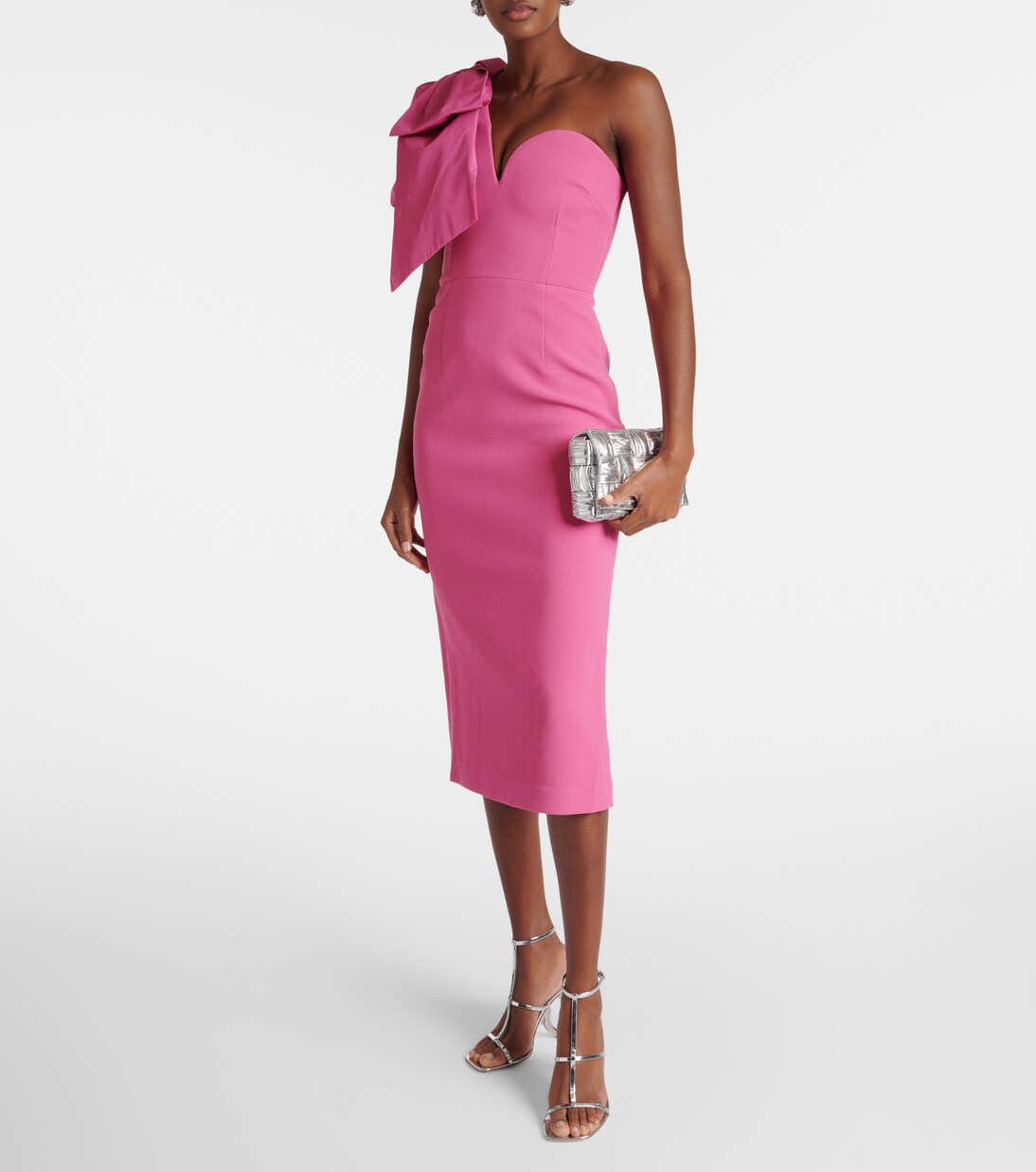 Robe midi Anais asymétrique | Rebecca Vallance