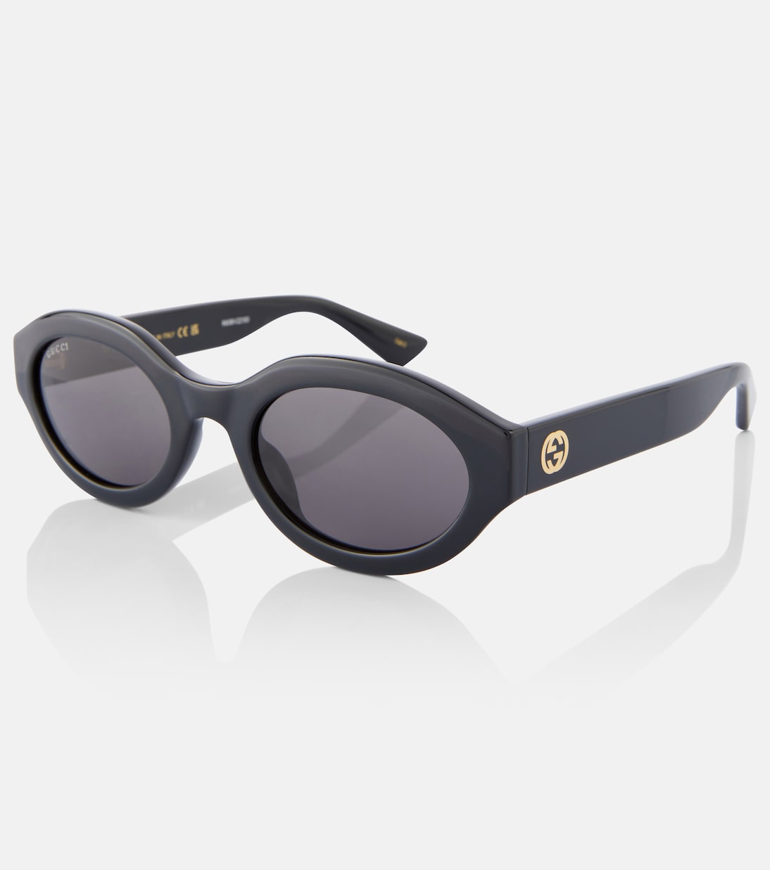 Minimal GG oval sunglasses | Gucci