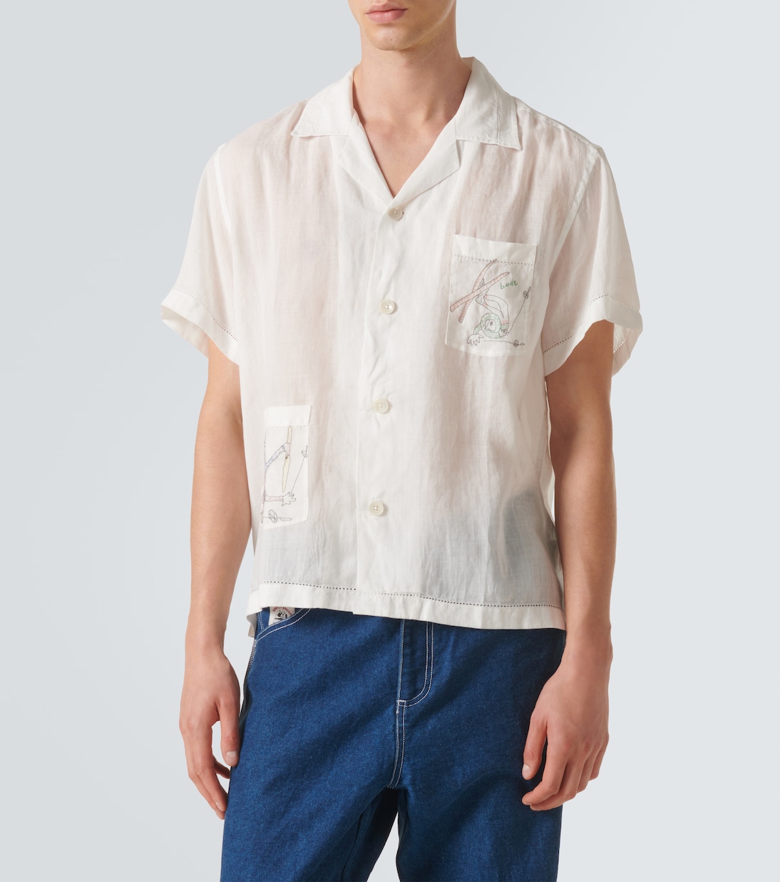 Camicia bowling Skiers in lino | Bode