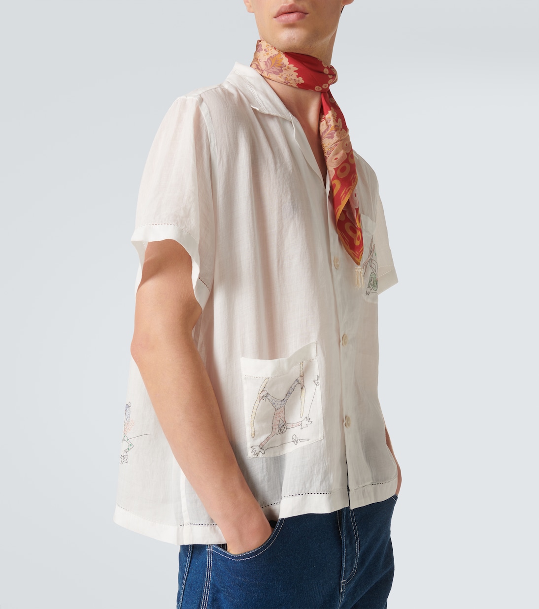 Camicia bowling Skiers in lino | Bode