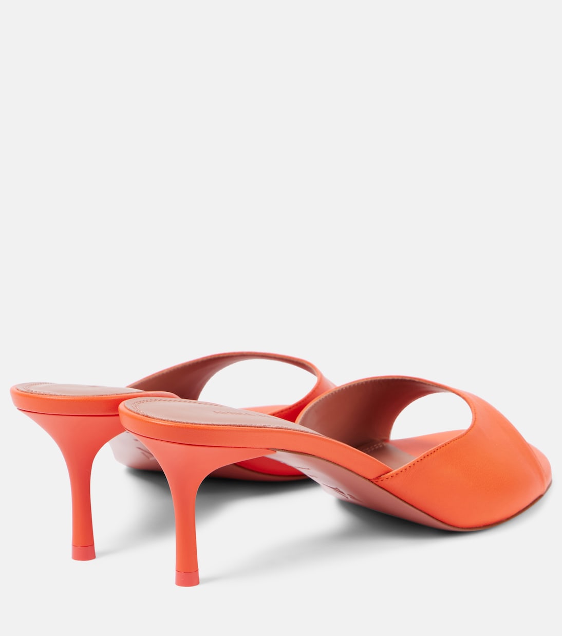 Pantoletten Jeanne 60 aus Leder | Amina Muaddi