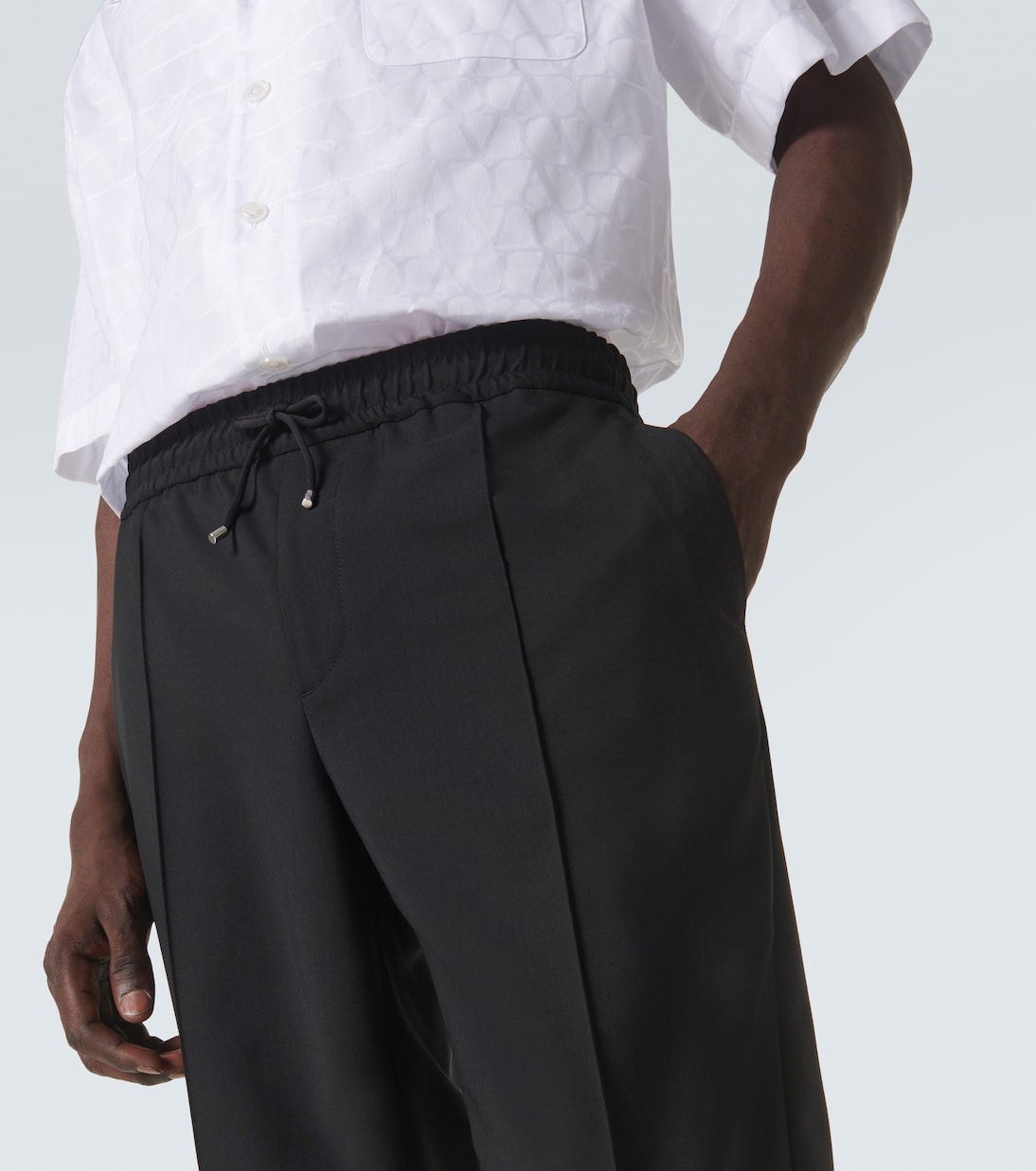 Wool and mohair slim pants | Valentino