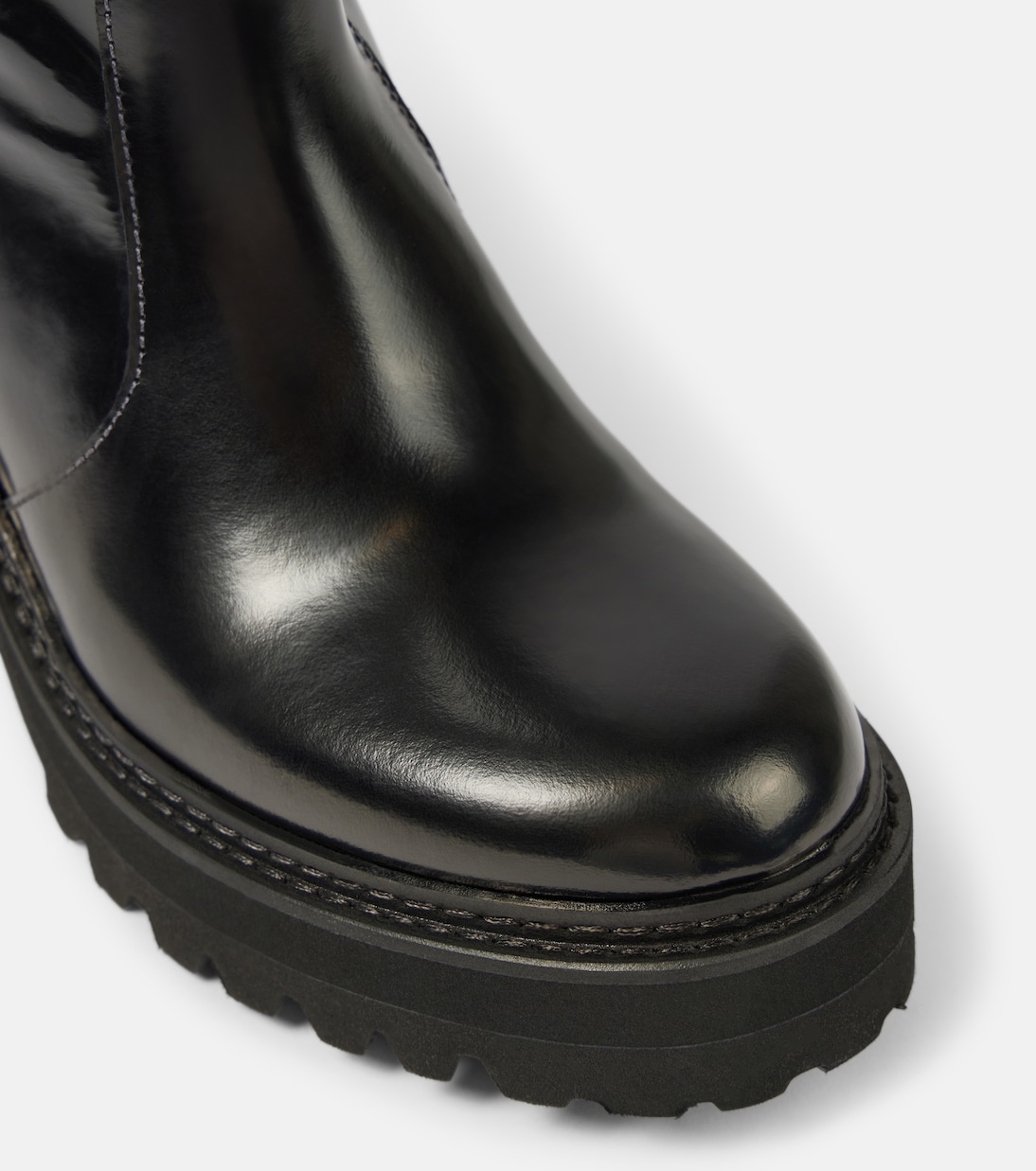 New Ring 60 leather knee-high boots | See By Chloé