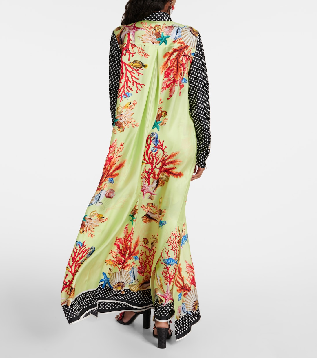 Capri printed silk satin shirt dress | Dolce&Gabbana