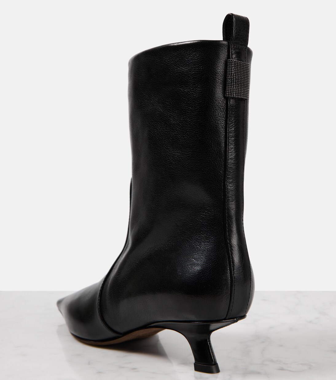 Ankle Boots aus Leder | Brunello Cucinelli