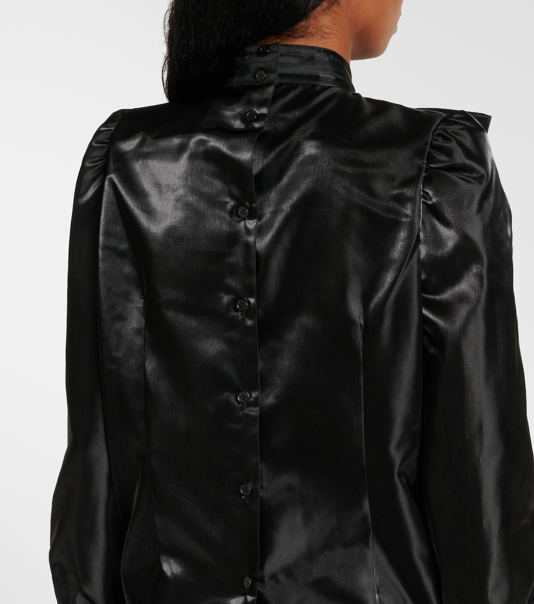 Hemd aus Satin | Noir Kei Ninomiya