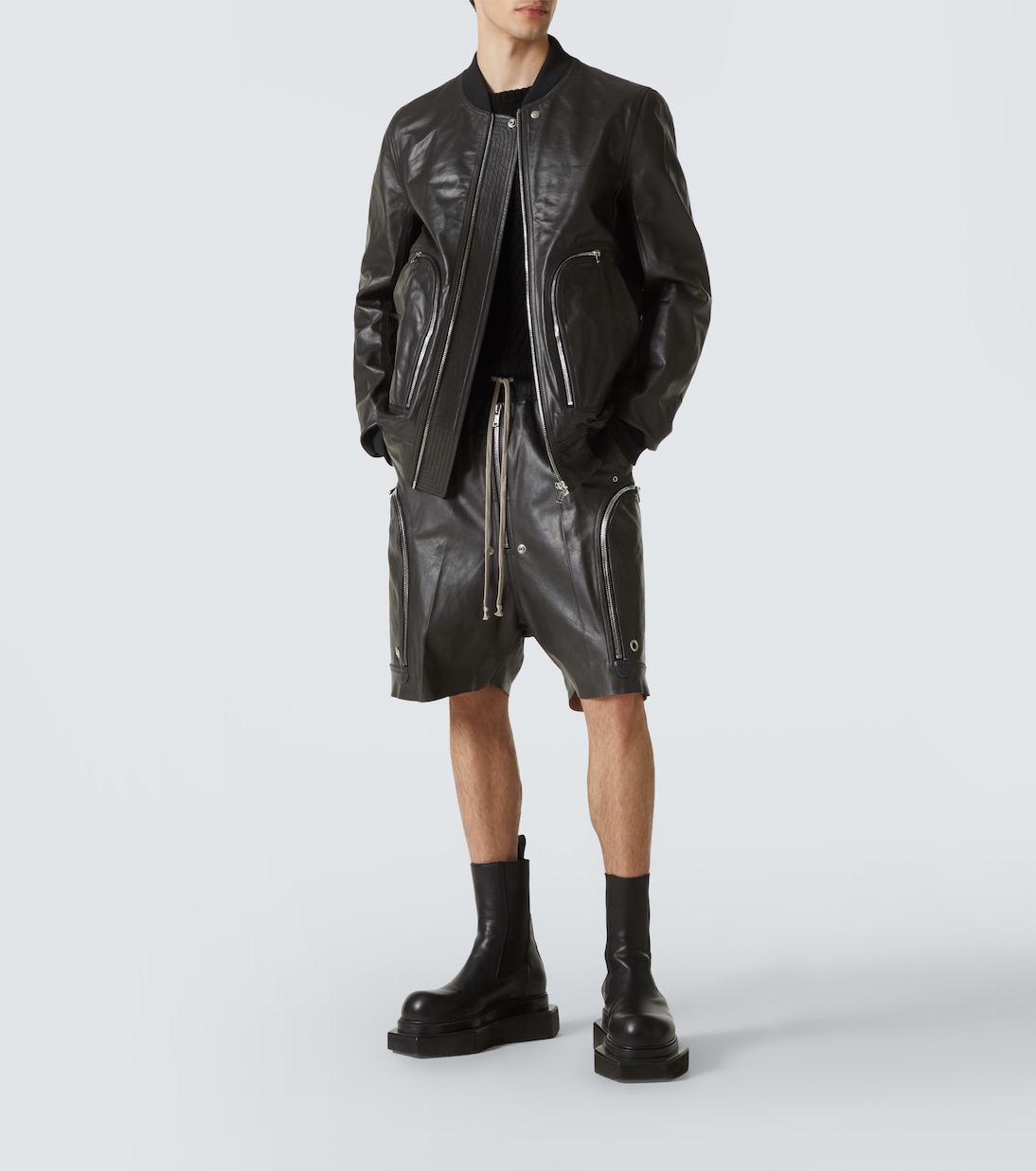 Bomber Bauhaus Flight in pelle | Rick Owens