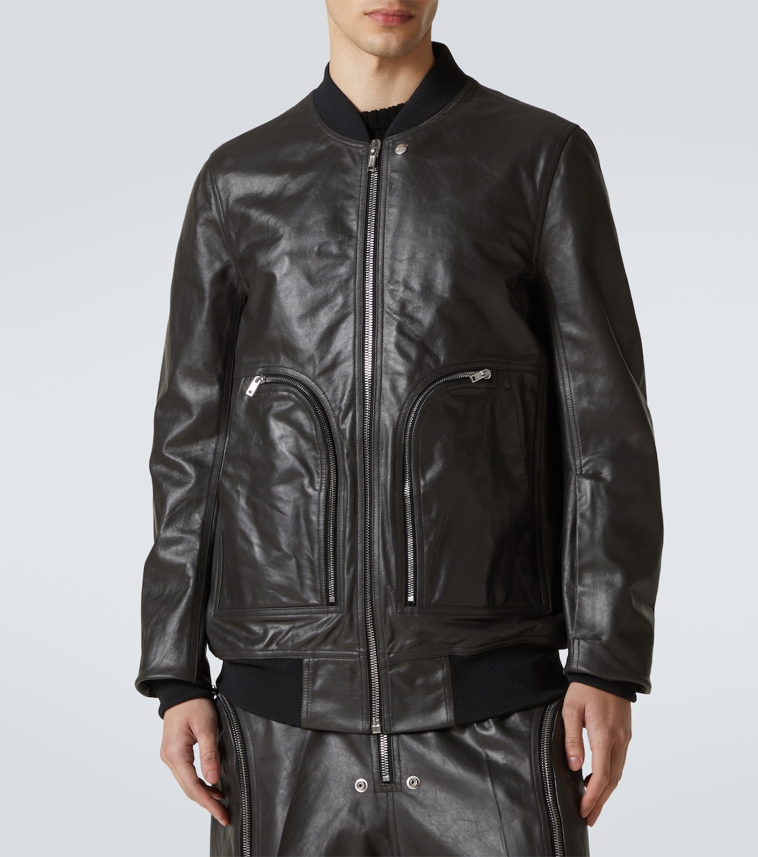 Bomber Bauhaus Flight in pelle | Rick Owens