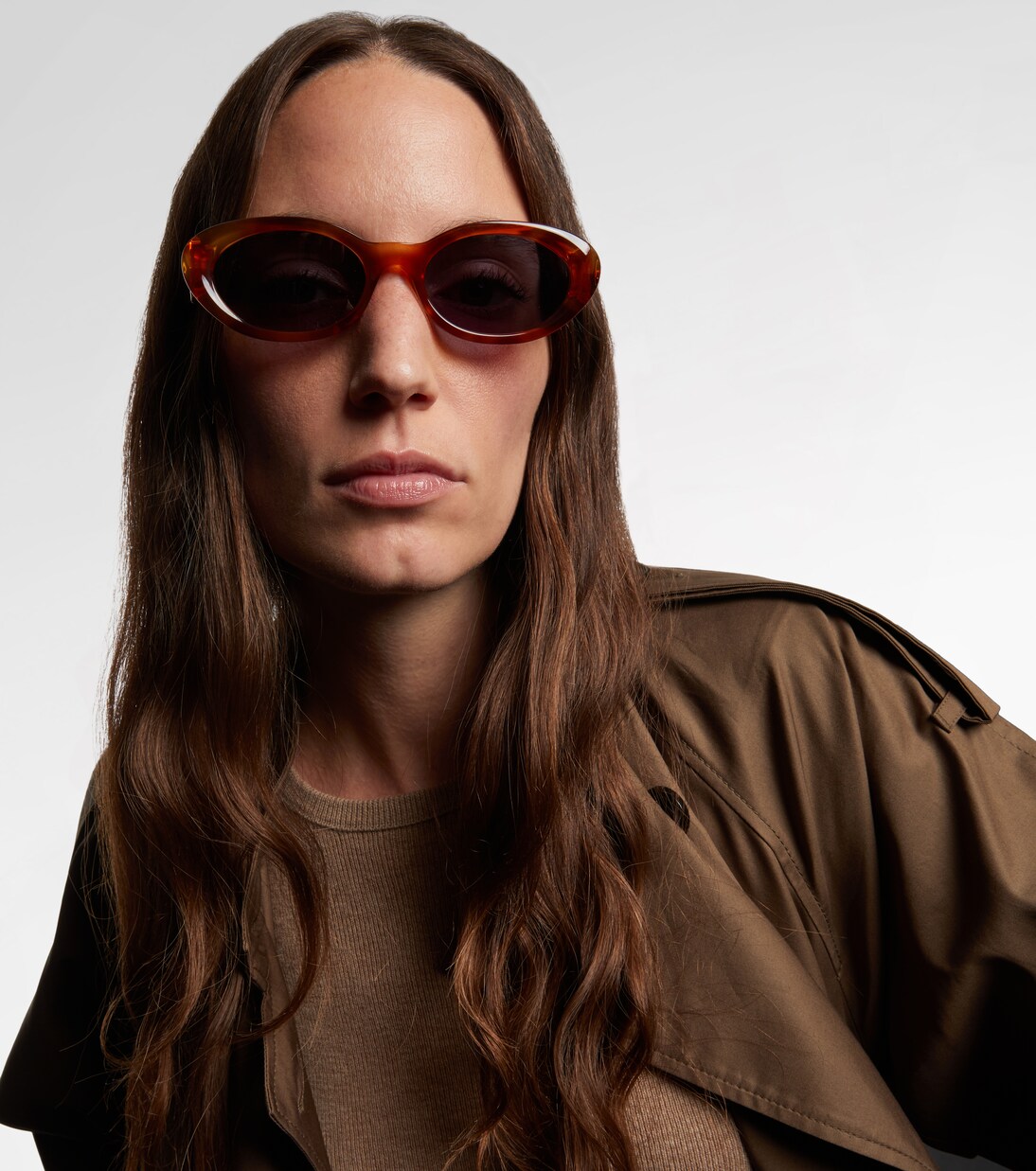 Ovale Sonnenbrille FF Diamonds | Fendi