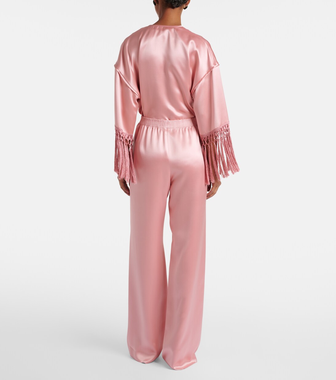 Weite Hose aus Seidensatin | Valentino