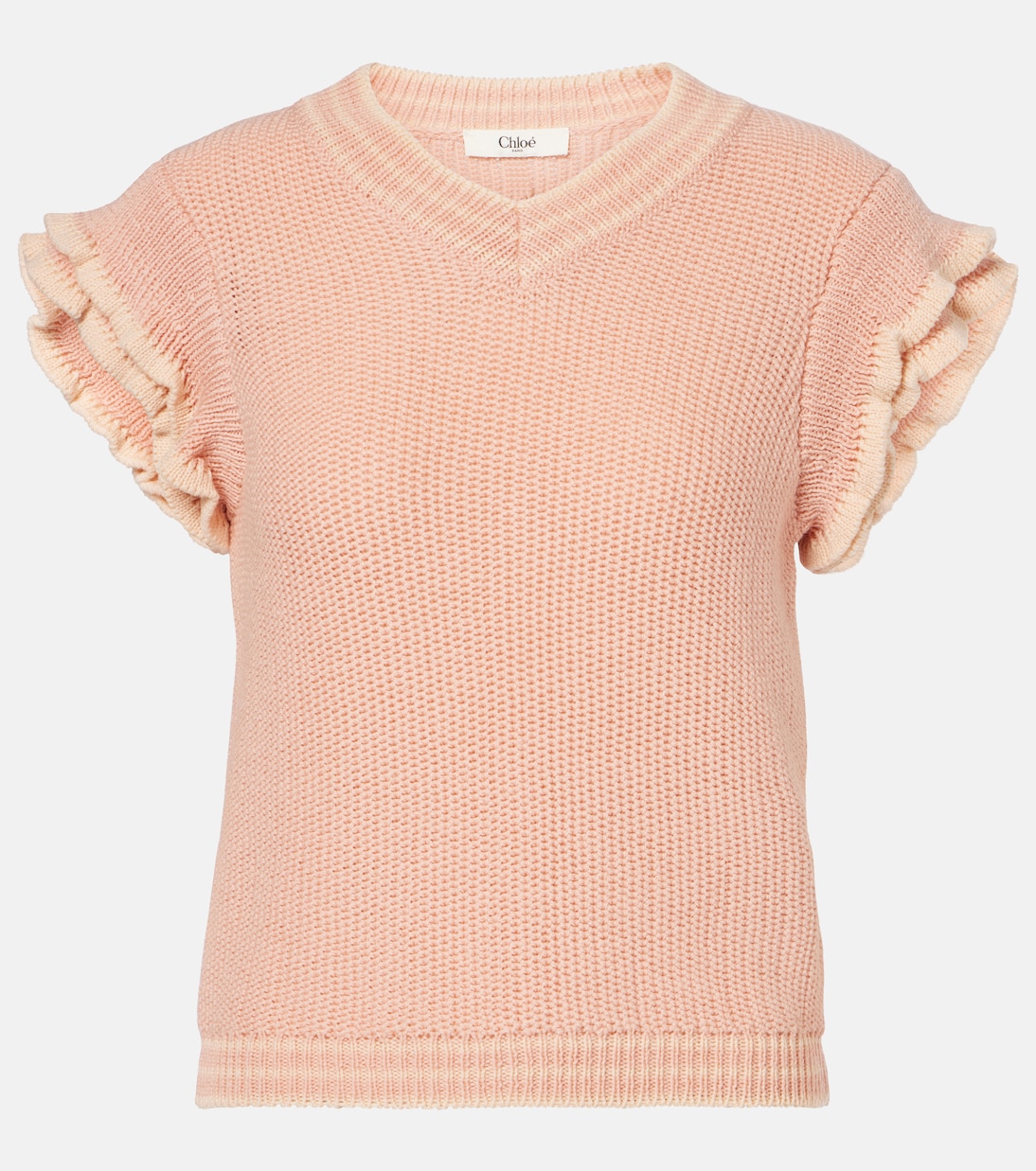Ruffled wool top | Chloé