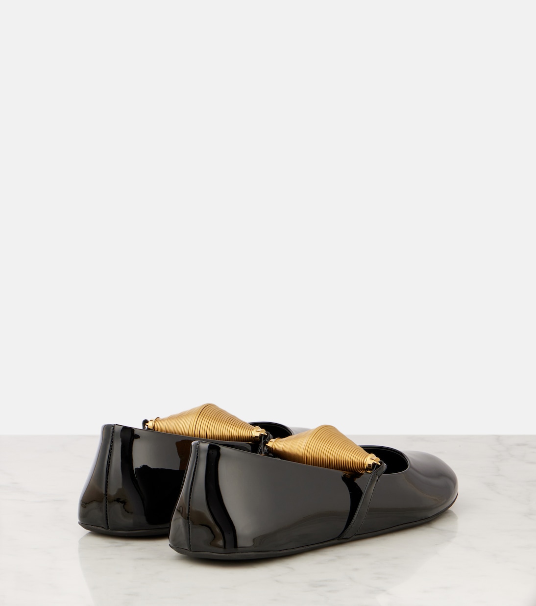Embellished patent leather ballet flats | Alaïa