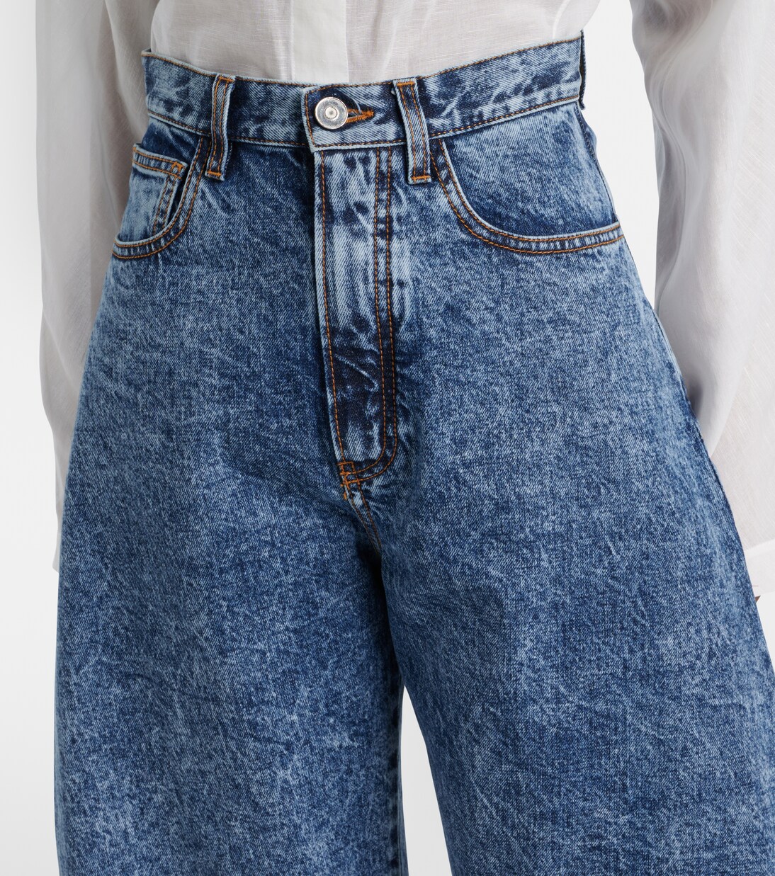 High-rise barrel-leg jeans | Alaïa