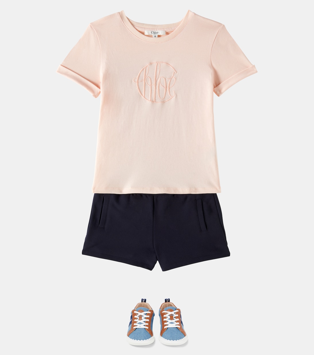 Cotton jersey shorts | Chloé Kids