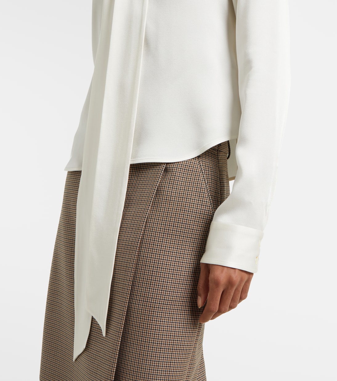 Schluppenbluse aus Seidensatin | Stella McCartney