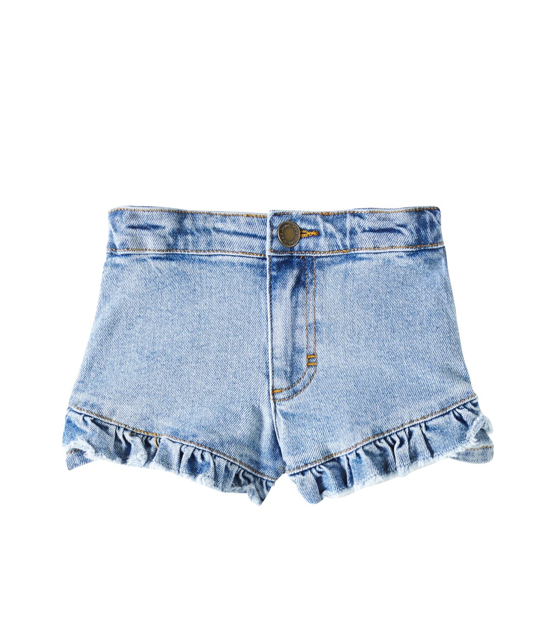 Agnetha ruffled denim shorts | Molo