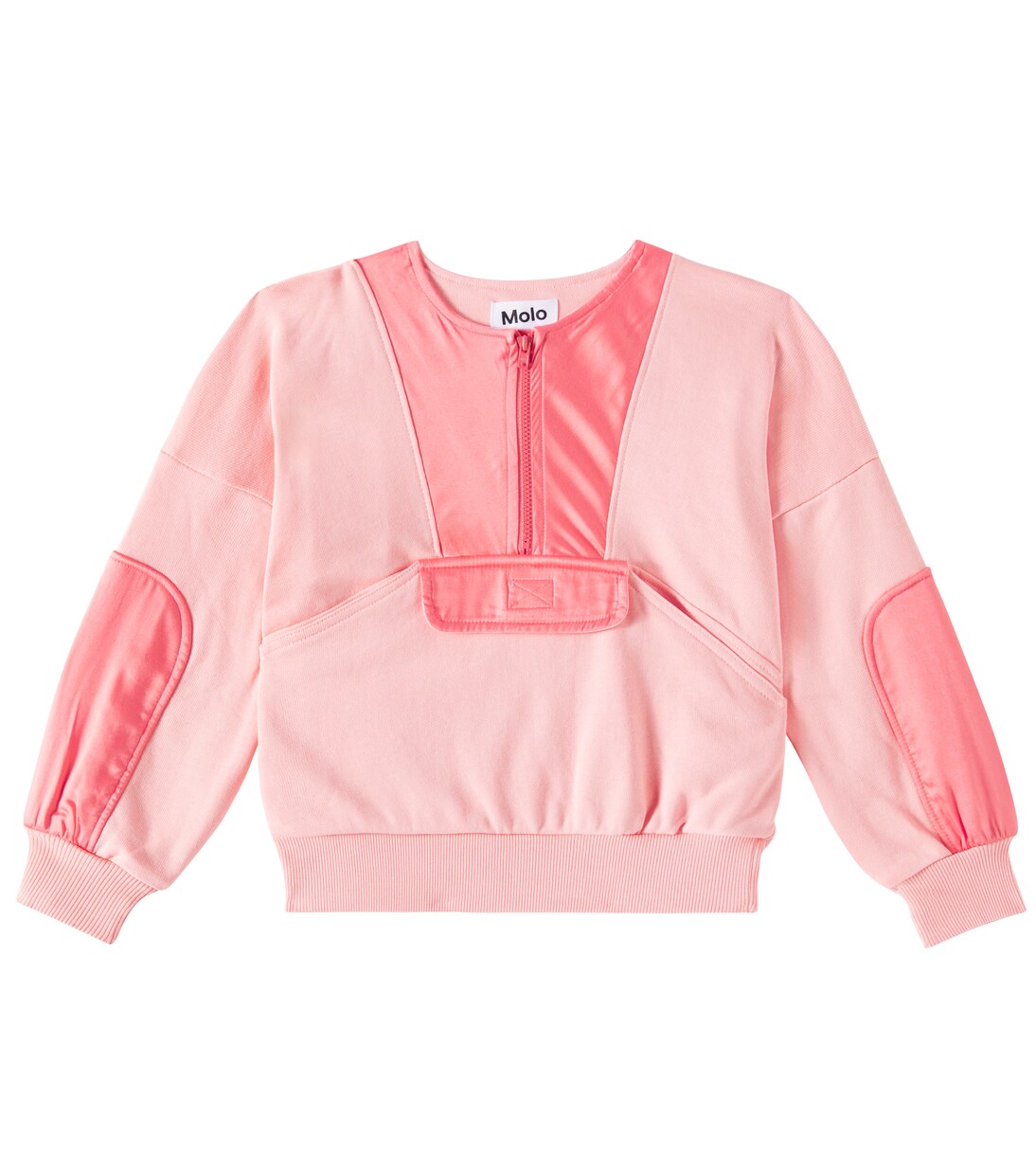 Malissa cotton jersey half-zip sweatshirt | Molo